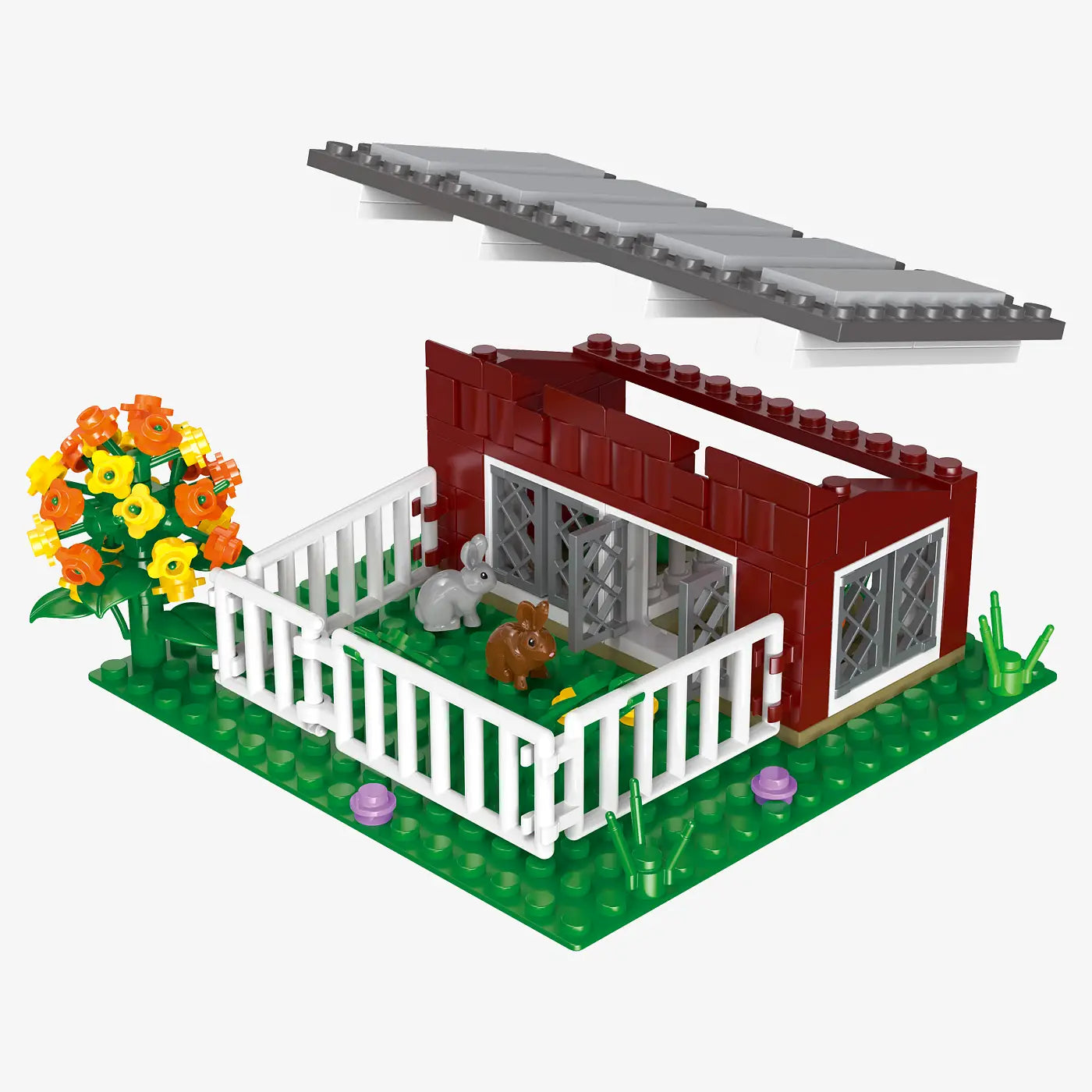 BlueBrixx - Konijnenverblijf (149 bouwstenen) 6+ jaar - bouwset