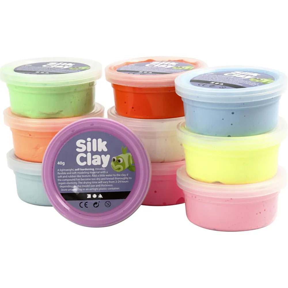 Silk Clay® - 10 bakjes zelfhardende klei