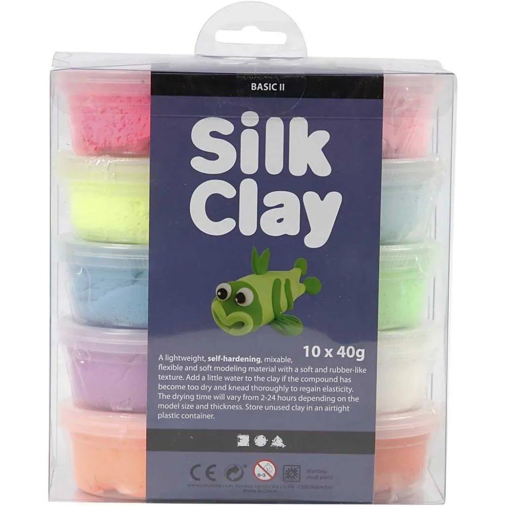Silk Clay® - 10 bakjes zelfhardende klei