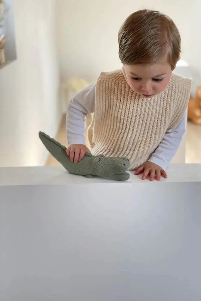 Egmont Toys - Croc de krokodil knuffel met rammelaar