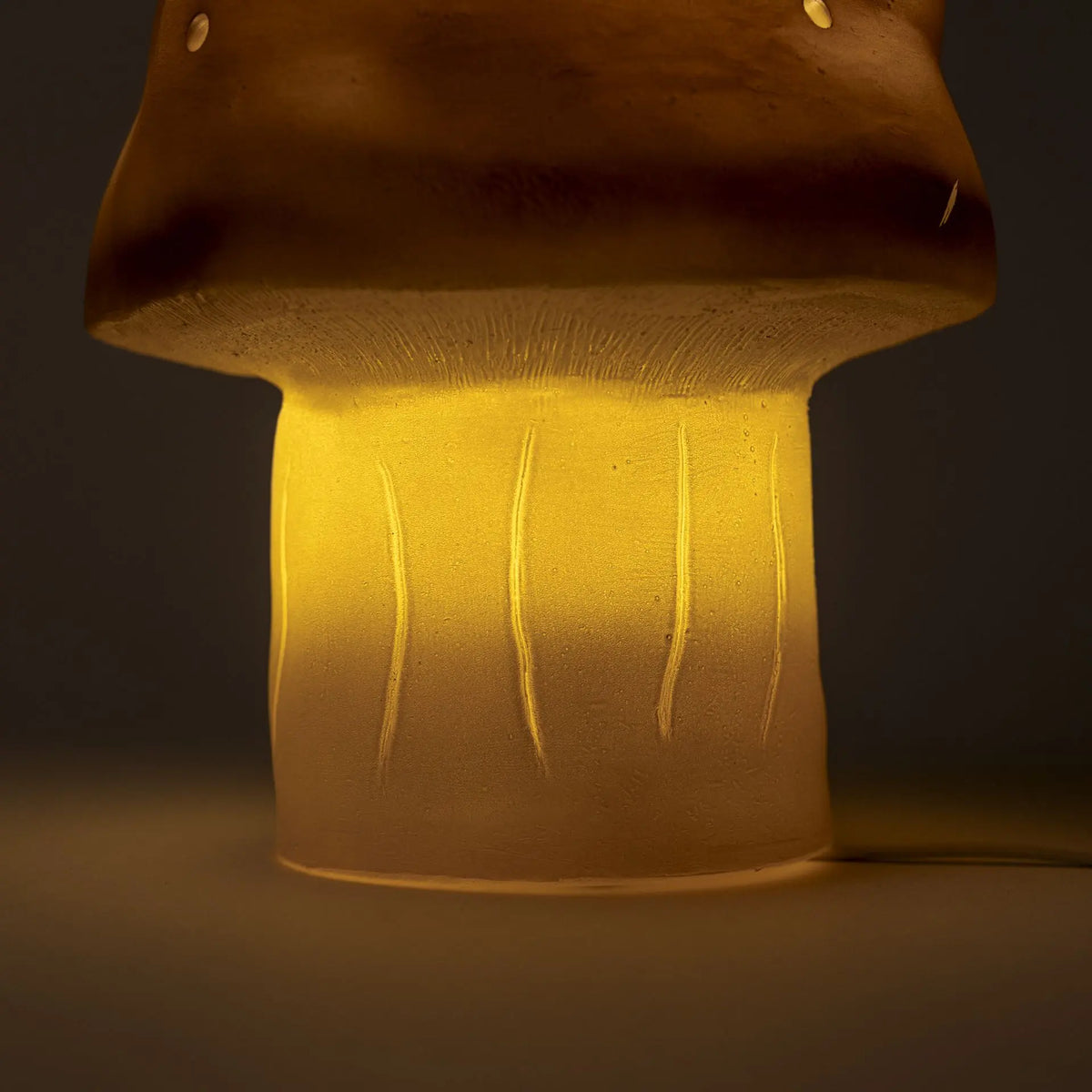 Egmont Toys - Lamp Paddenstoel Chocolade 15 x 28 cm - Heico