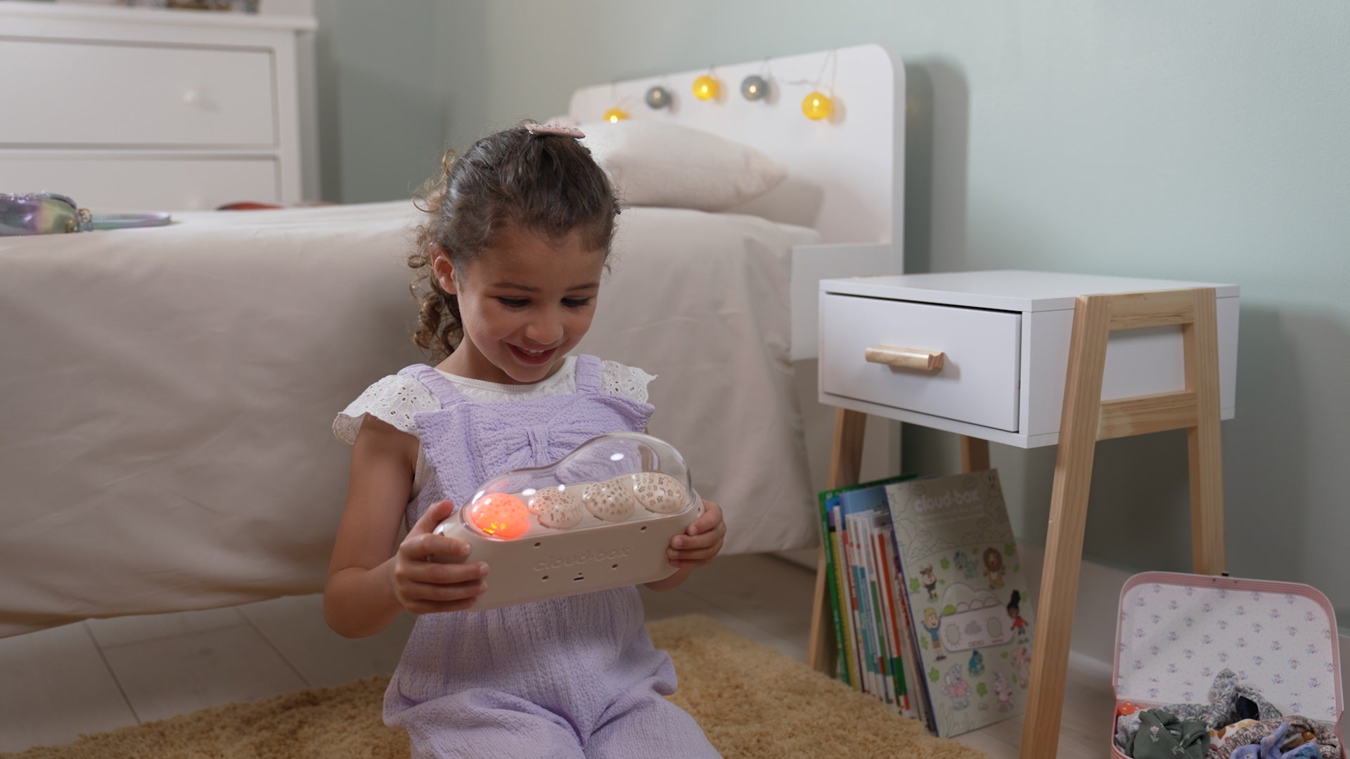 Cloud B - CloudBox™ Verhalen, white noise lichtprojecties - Nederlands & Frans