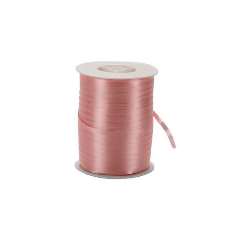 Licht roze lint op rol 250m - 10 mm - Cadeau Artikelen