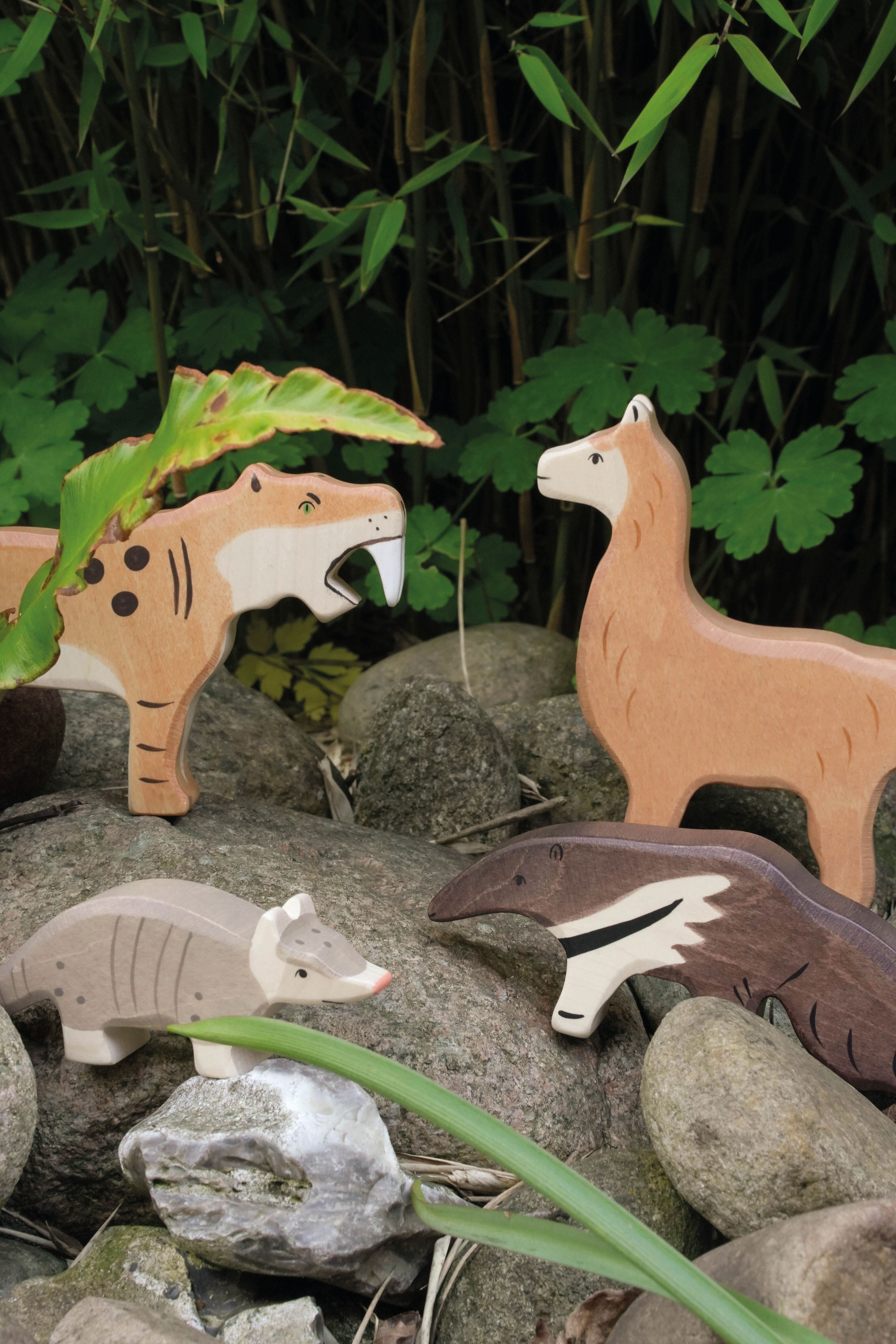 Holztiger - Sabeltand Tijger - Houten dieren