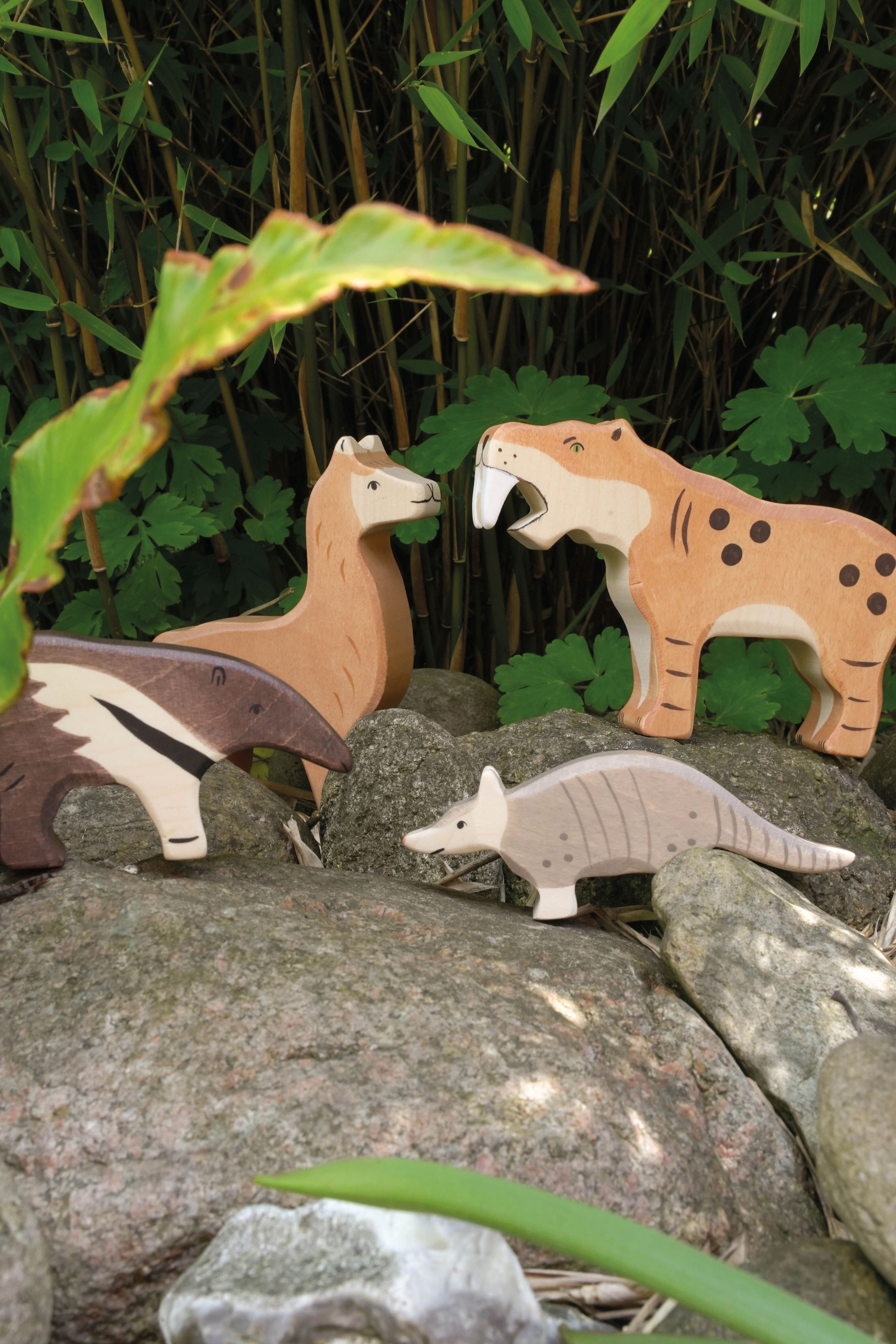 Holztiger - Alpaca - houten dieren