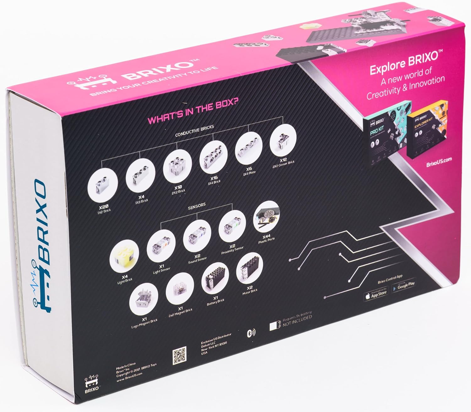 Brixo - elektrische bouw blokken - Master Kit (126 stuks)