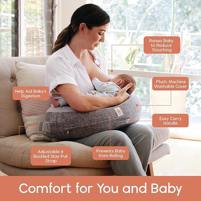 Ergobaby - Ergonomisch borstvoedingskussen - Moonlight Grey