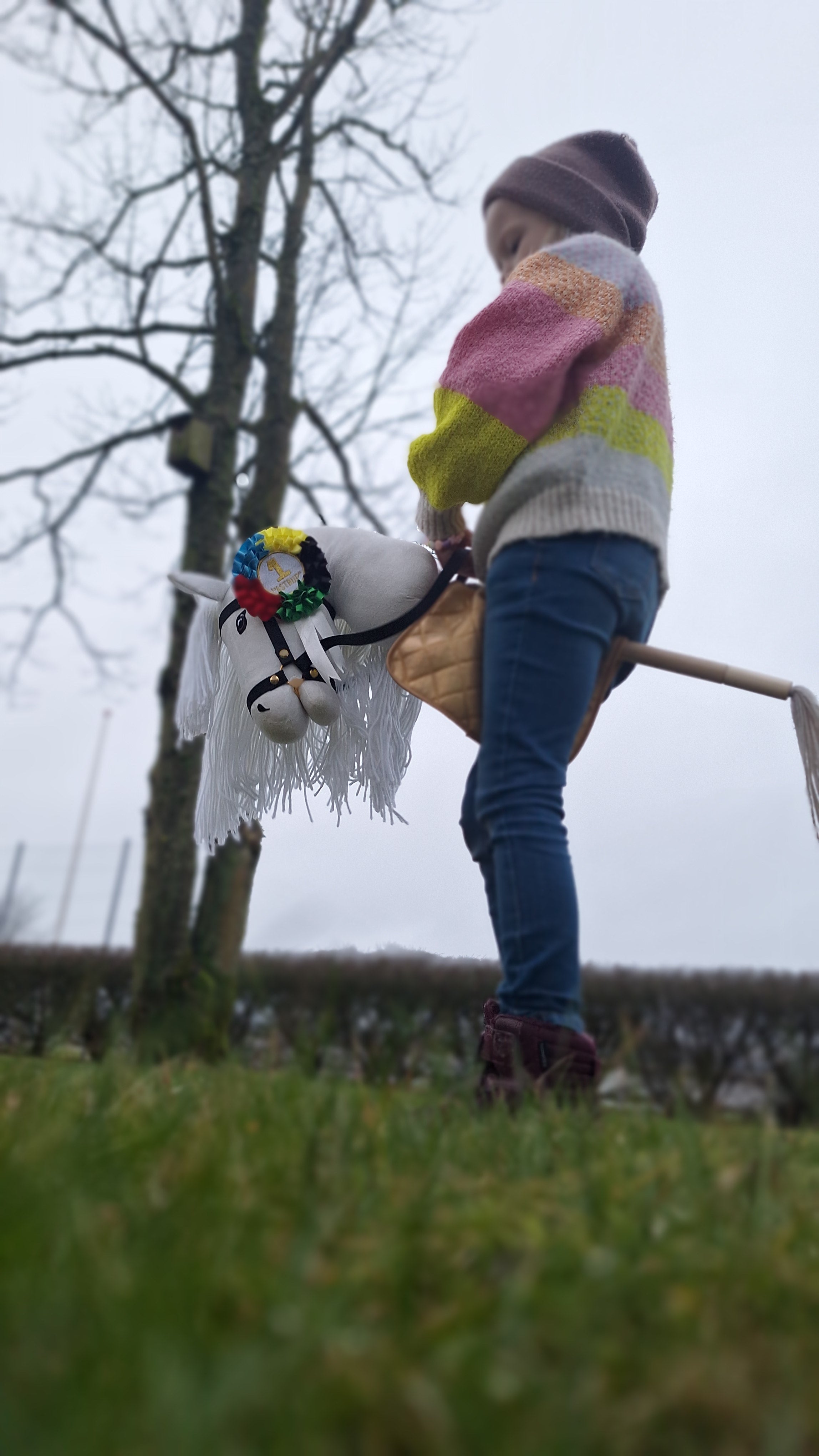 VOORDEELSET Byastrup deluxe stokpaard + LIMITED rozet + LIMITED dekje + tas