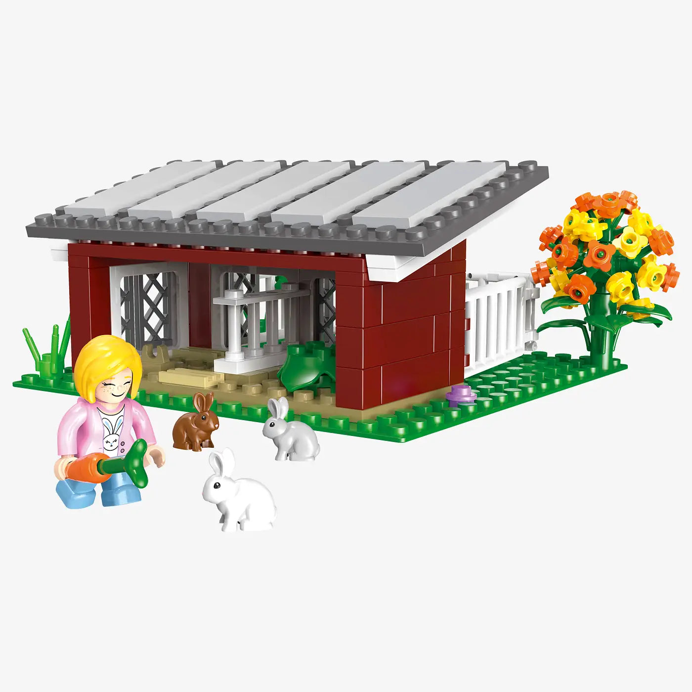 BlueBrixx - Konijnenverblijf (149 bouwstenen) 6+ jaar - bouwset