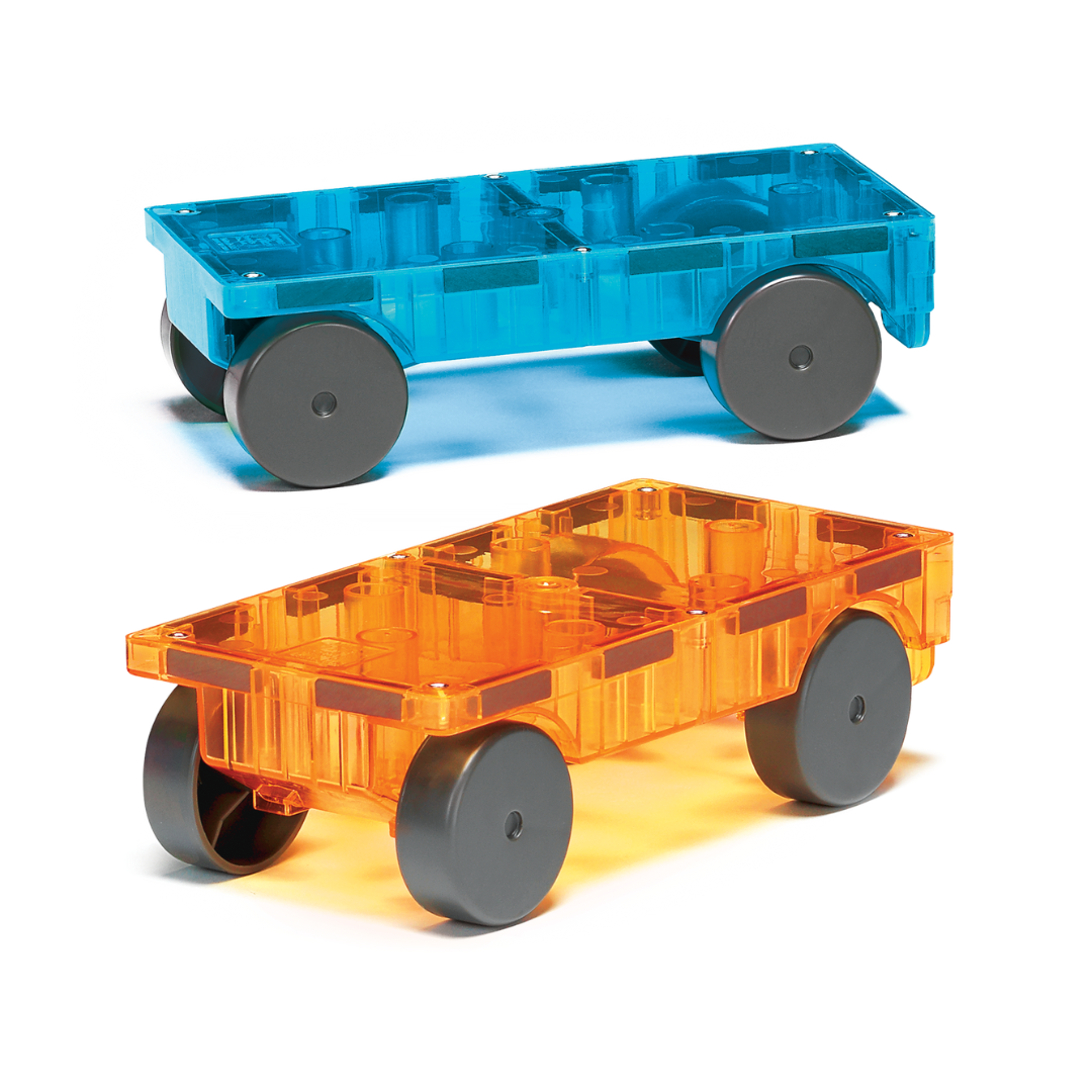 Magna Tiles - 2 stuks Cars Auto's Clear Colors - Constructiespeelgoed Magna Tiles - 2 stuks Cars Auto's Clear Colors - Constructiespeelgoed