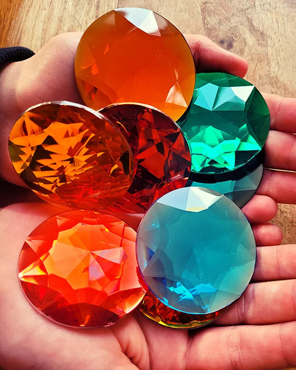 Bauspiel 25 Reuze Glitterstenen XL