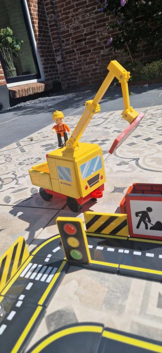 Gladi Tiles - bouwplaats 53 stuks - Magnetic Tiles - Magnetisch Speelgoed