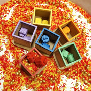 Kiddi - Schoorsteen met Cadeautjes - Set van 6