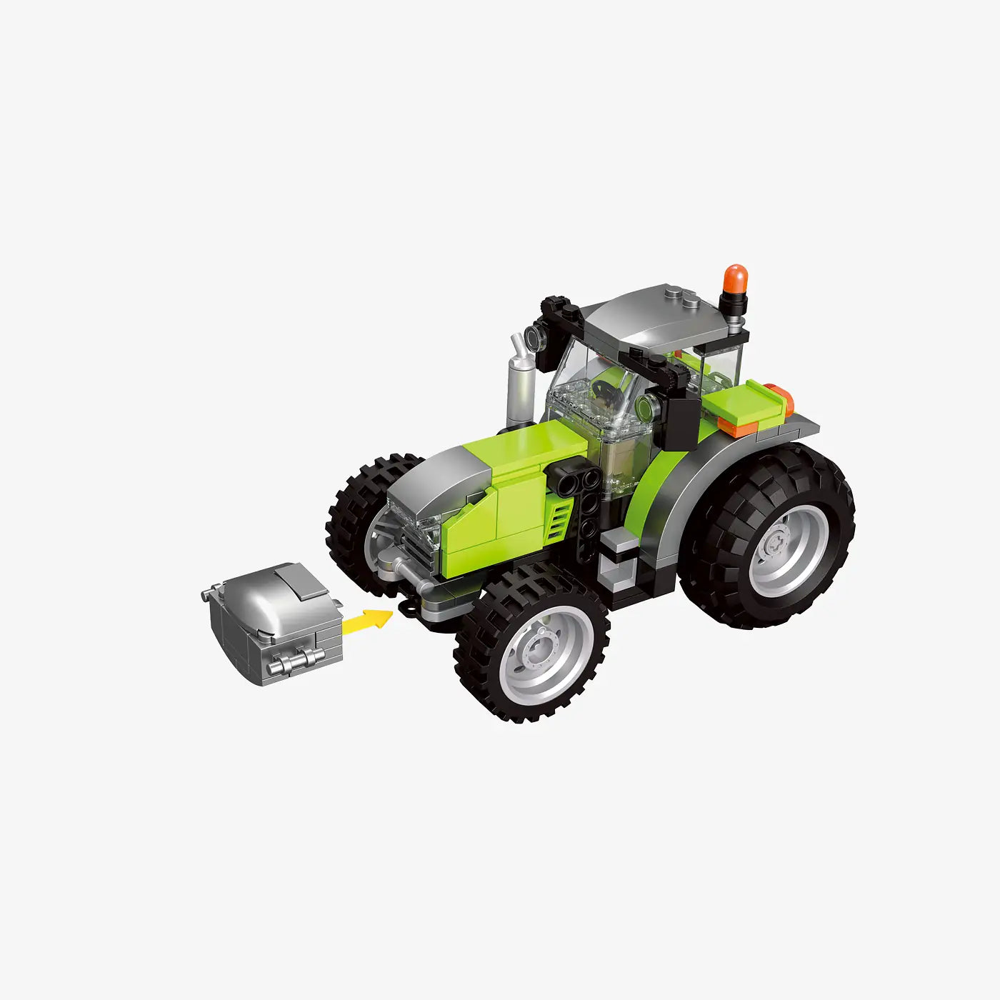 BlueBrixx - Grote Tractor met gereedschap (692 bouwstenen) 6+ jaar - bouwset