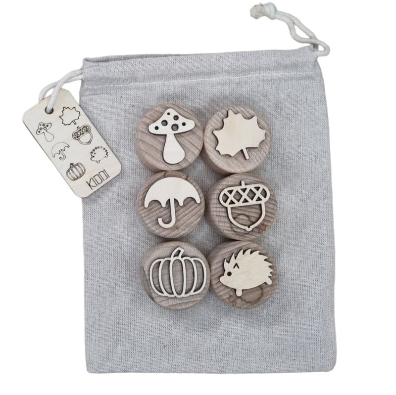 Kiddi - Stempelset Herfst met 6 motieven