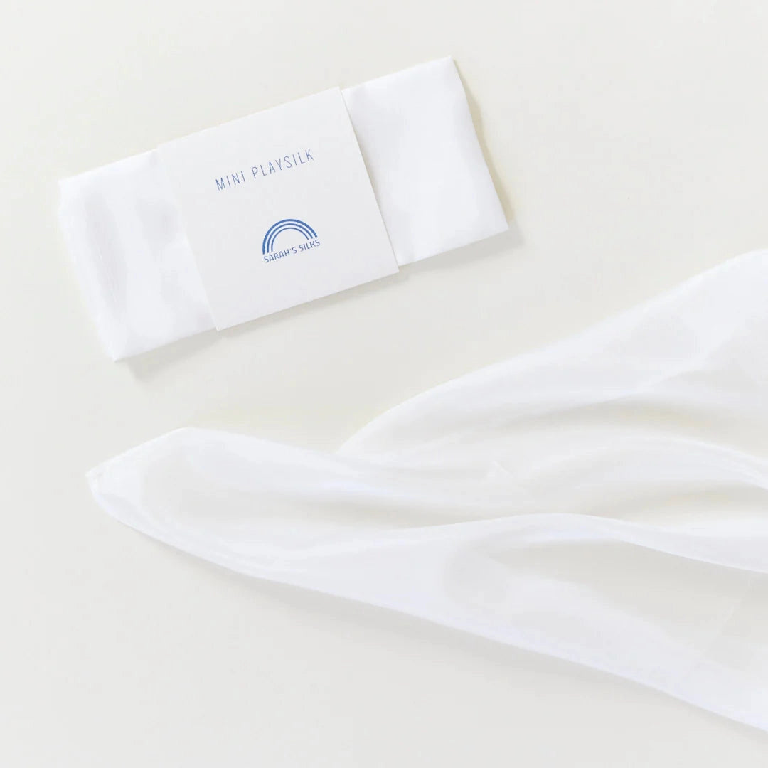 Sarah's Silks Mini Speelzijde Wit - 53x53cm