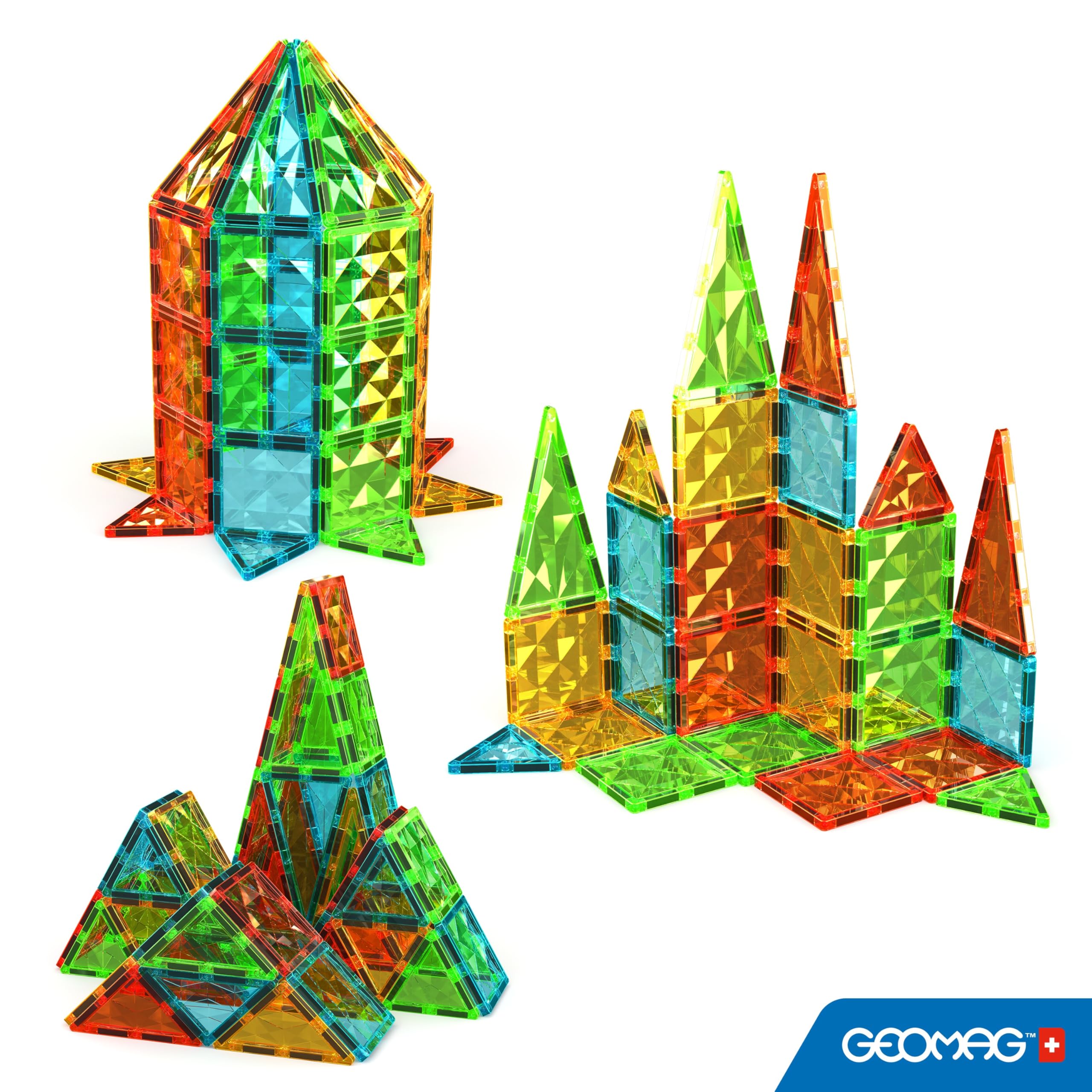 Geomag - Magnetic Tiles Gems 60 stuks