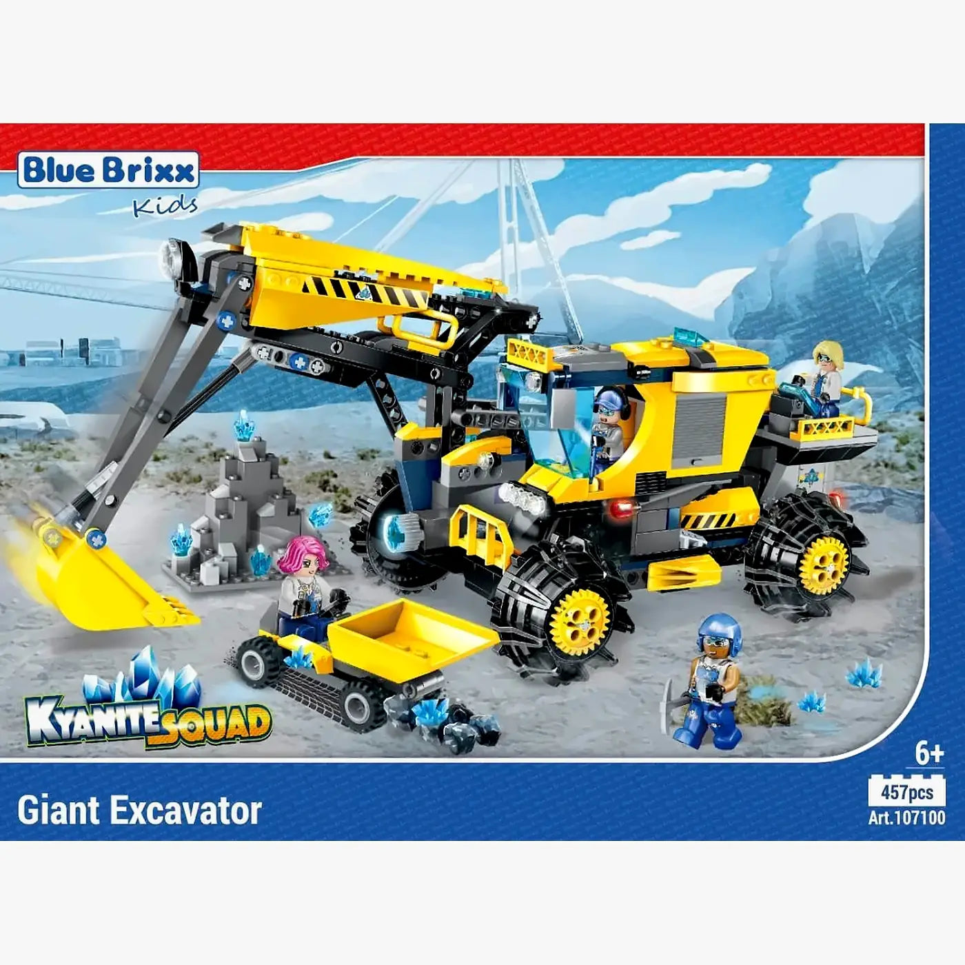 BlueBrixx - Kyanite Squad Grote Graafmachine (457 bouwstenen) 6+ jaar - bouwset