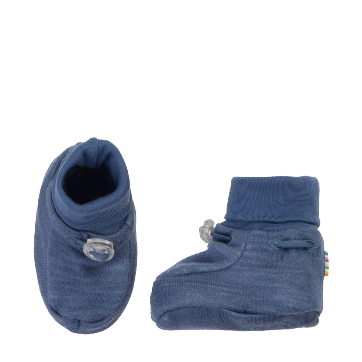 Joha - Wol/Bamboe Sloofjes Dubbellaags - Donkerblauw