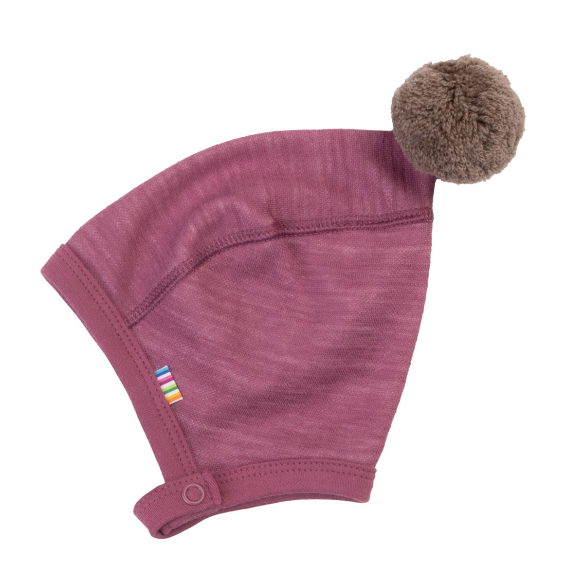 Joha - Wol/Bamboe Mutsje met Knopen - Donkerblauw