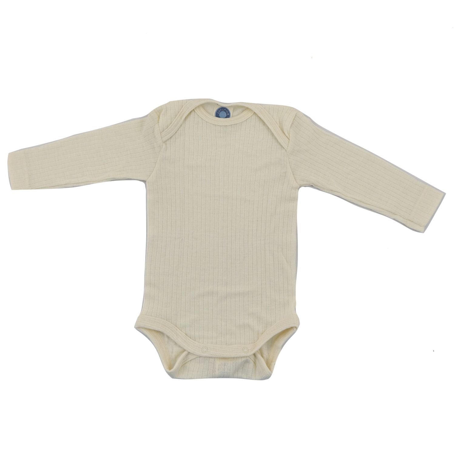 Cosilana - Romper wol-zijde-katoen lange mouw-Naturel