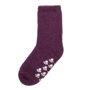 Joha - Wol Antislip Wollen Sokken - Aubergine Mélange