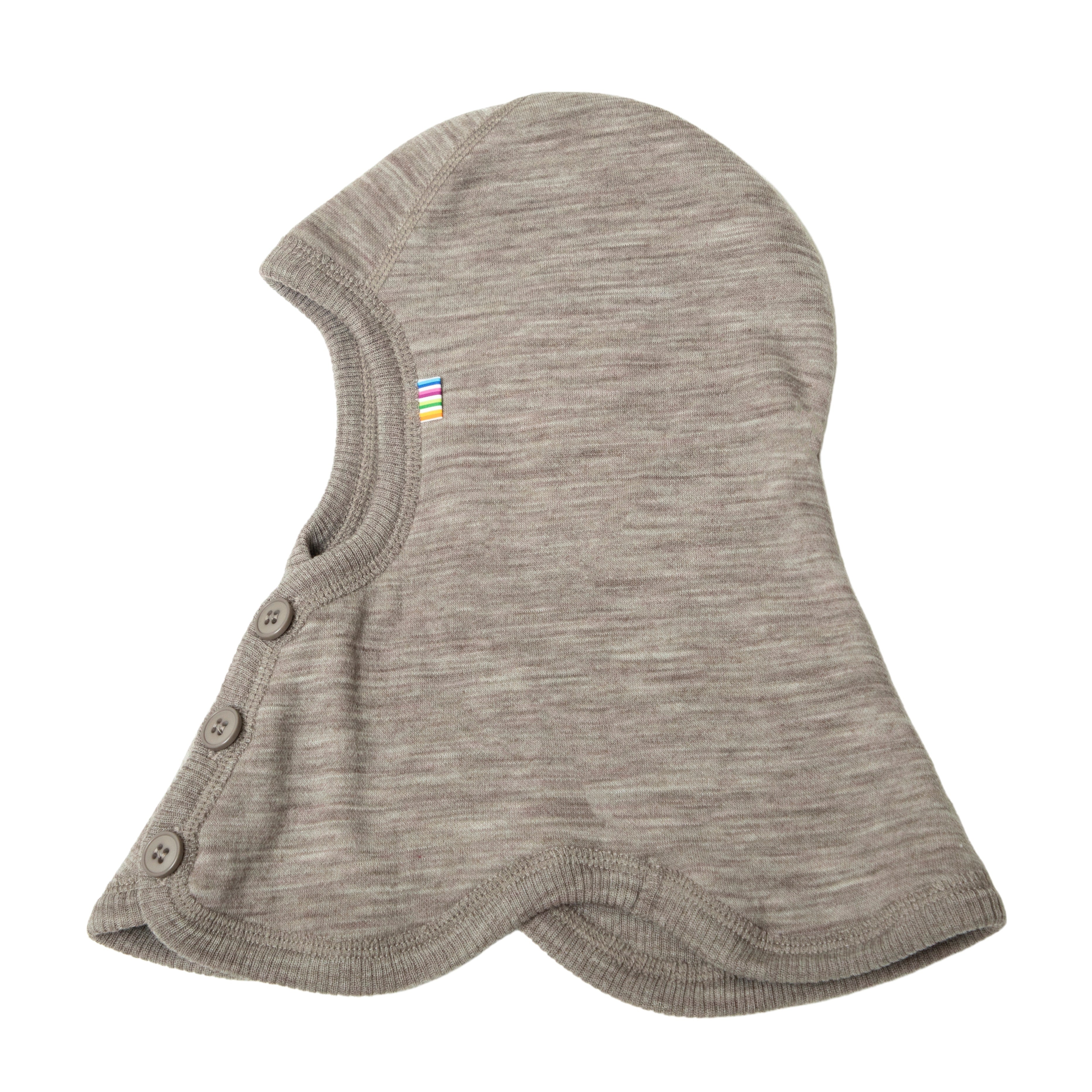 Joha - Wol-Fleece Bivakmuts met Knopen - Sesam Mélange