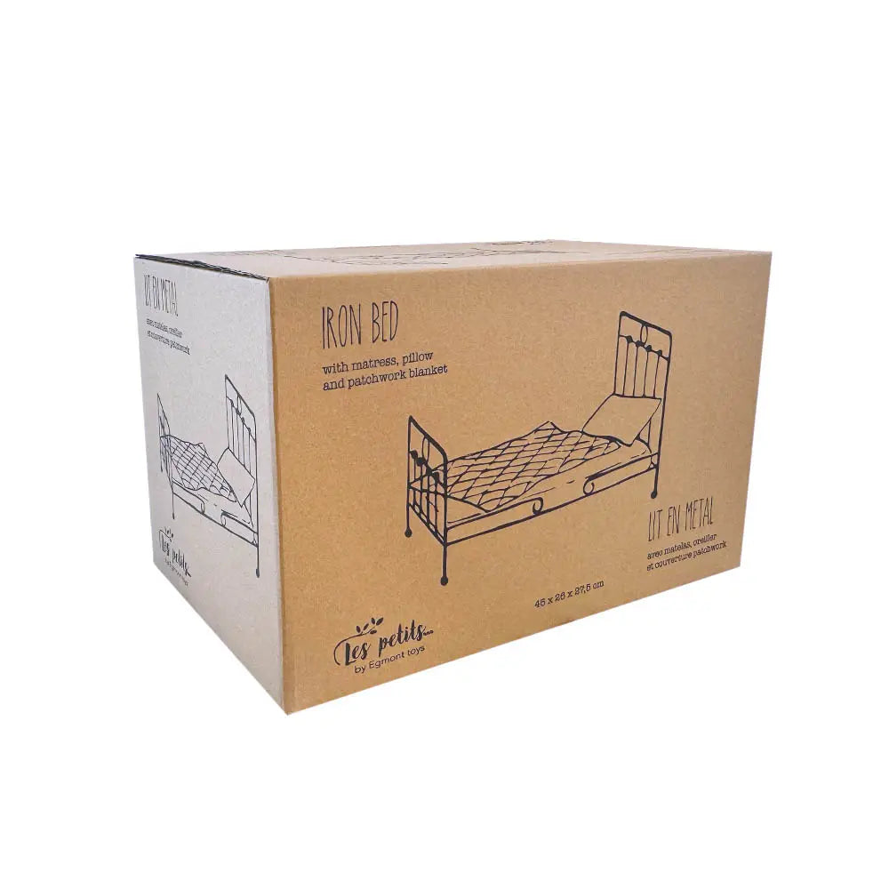 Egmont Toys - Metalen poppenbed met beddengoed