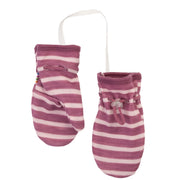Joha - Wol-Fleece Wantjes met Duim - Bordeaux