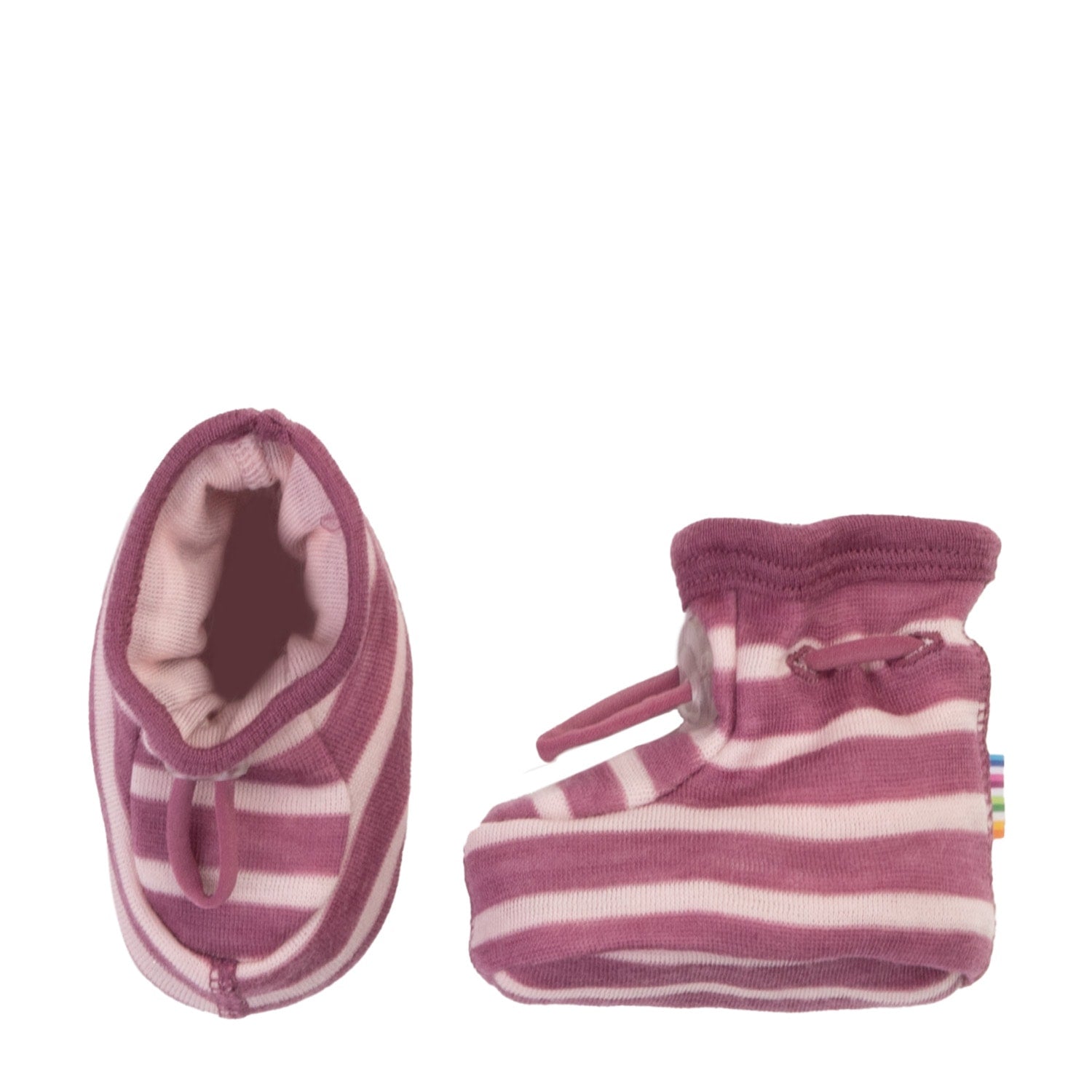 Joha - Wol-Fleece Sloofjes Dubbellaags - Bordeaux