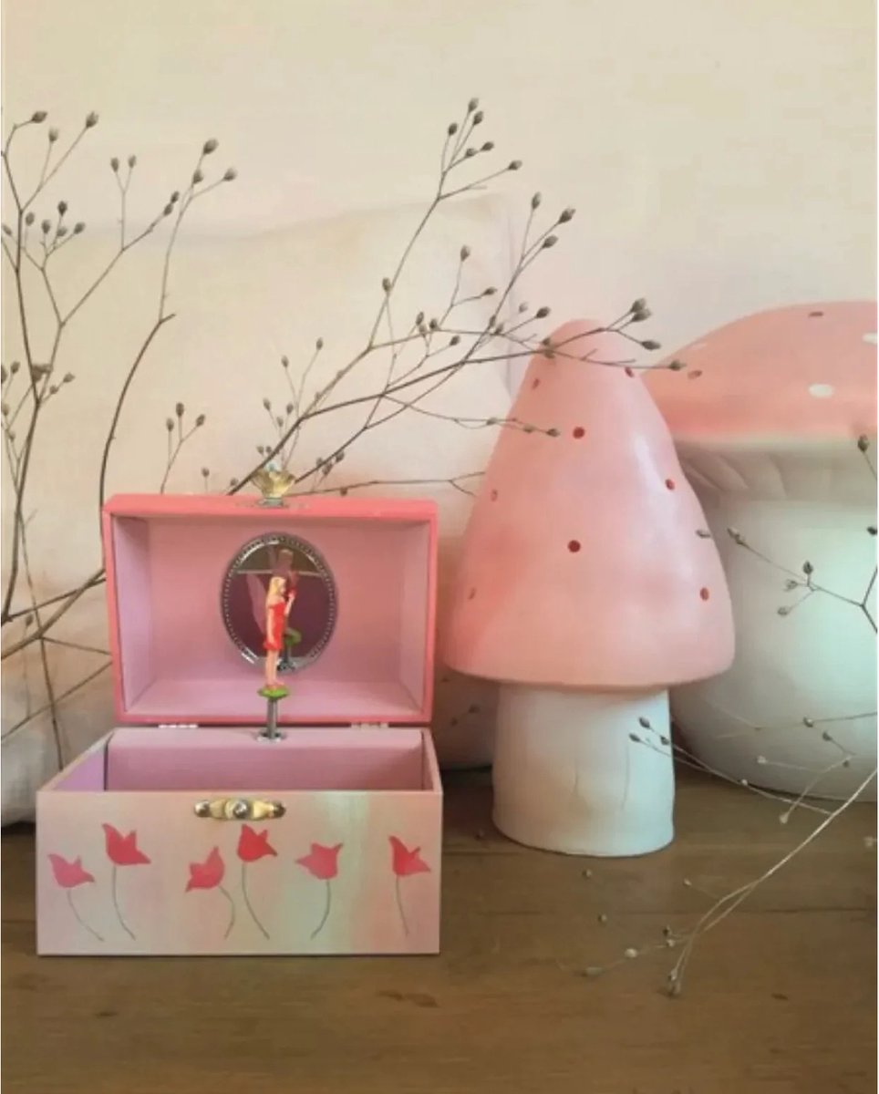 Egmont Toys - Lamp Paddenstoel Roze Vintage 28 cm - Heico