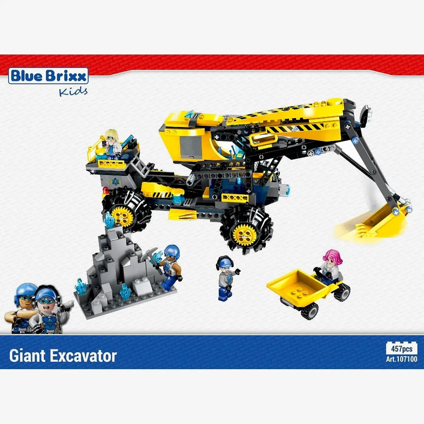 BlueBrixx - Kyanite Squad Grote Graafmachine (457 bouwstenen) 6+ jaar - bouwset