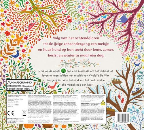 Boek met muziek - De 4 jaargetijden - Jessica Courtney-Tickle (vanaf 3 jaar)