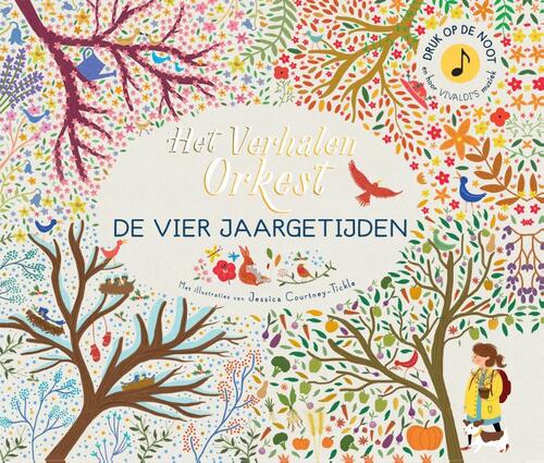 Boek met muziek - De 4 jaargetijden - Jessica Courtney-Tickle (vanaf 3 jaar)