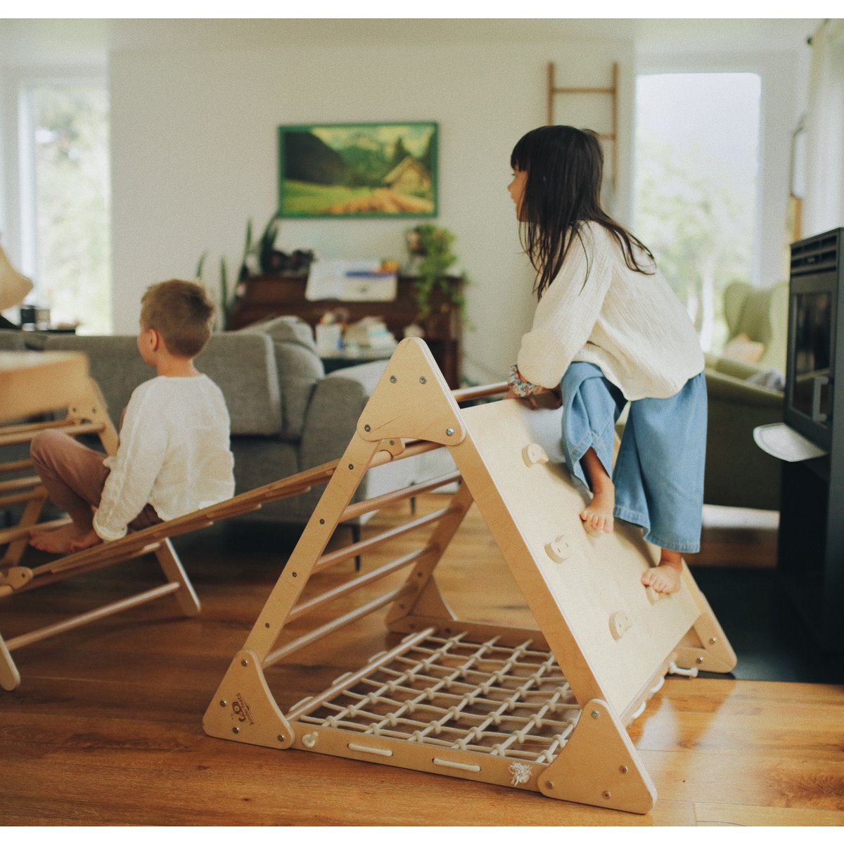 Kinderfeets - Pikler inspired houten klimrek 89cm