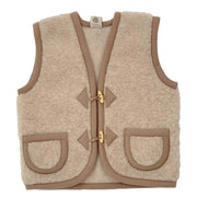 Alwero Jr - Vest of bodywarmer Alpen Beige - 100% wol