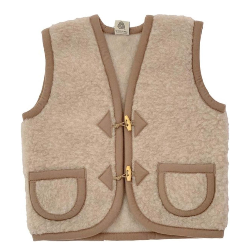 Alwero Jr - Vest of bodywarmer Alpen Beige - 100% wol