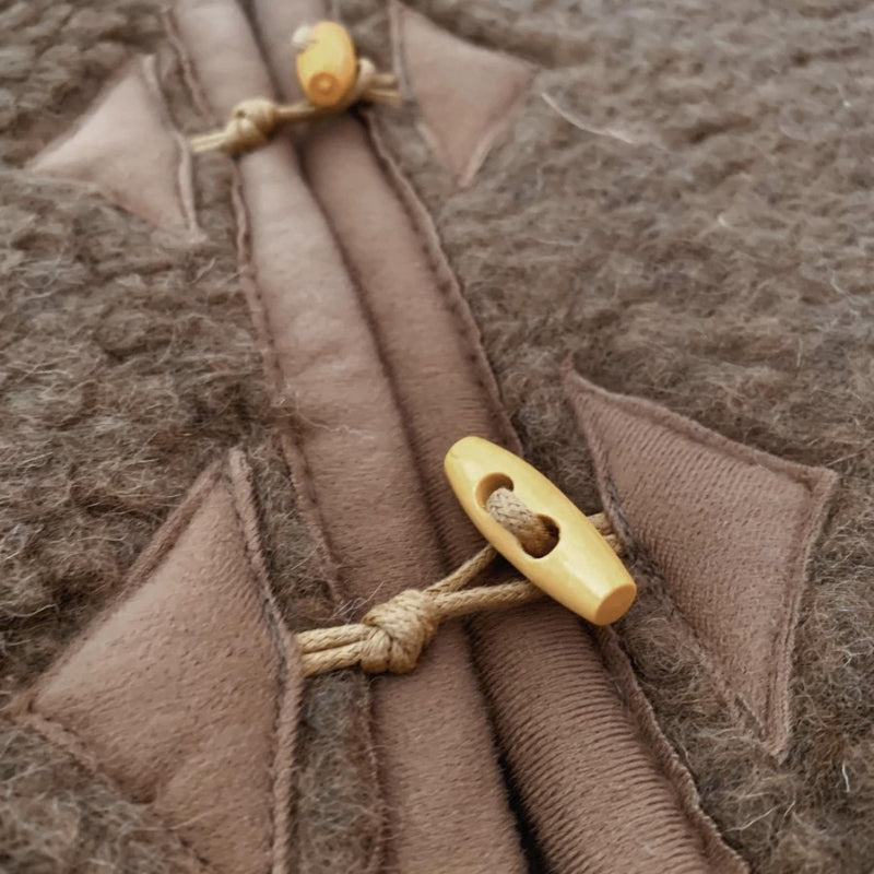 Alwero Jr - Vest of bodywarmer Alpen Bruin Bark - 100% wol