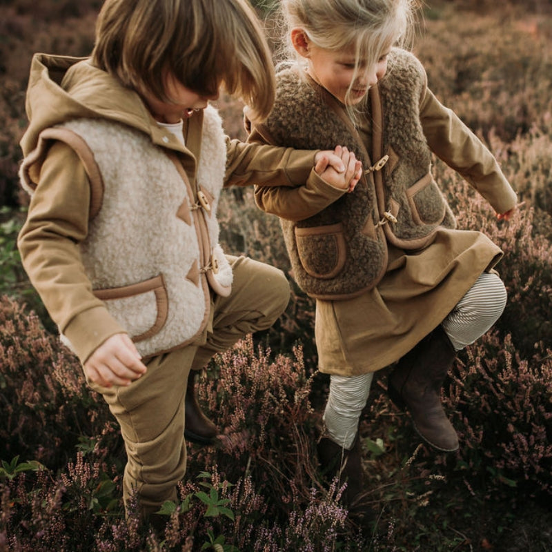 Alwero Jr - Vest of bodywarmer Alpen Beige - 100% wol