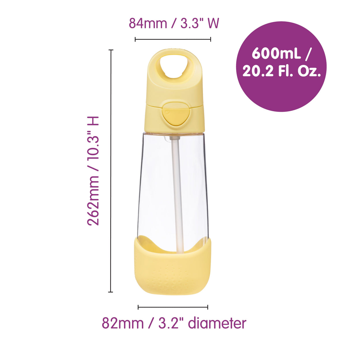 b.box - Tritan drinkfles 600 ml - sugar plum