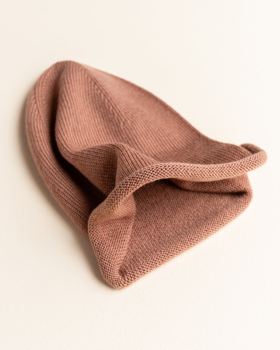 Hvid Wollen muts Efa Terracotta