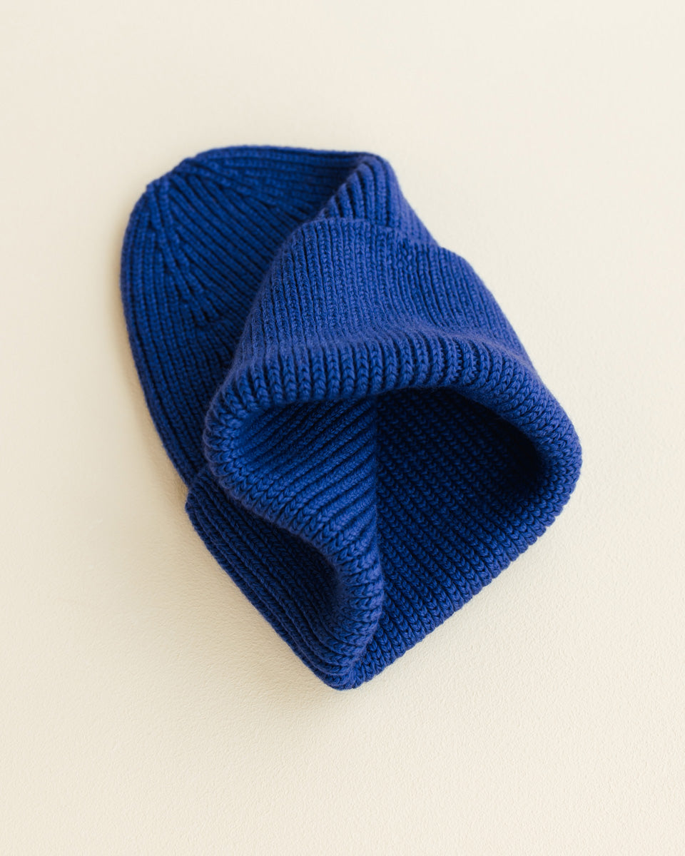 Hvid Wollen mutsje Fonzie KIDS Cobalt Blue