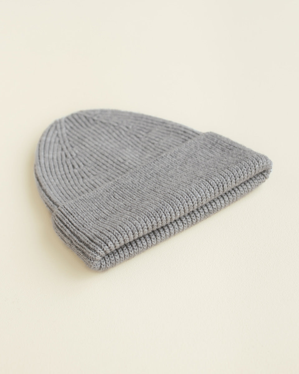 Hvid Wollen mutsje Fonzie KIDS Grey Melange