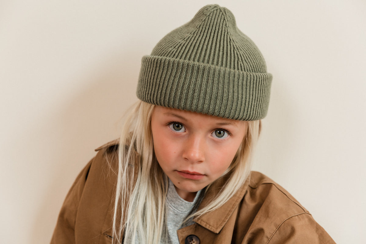 Hvid Wollen mutsje Fonzie KIDS Artichoke