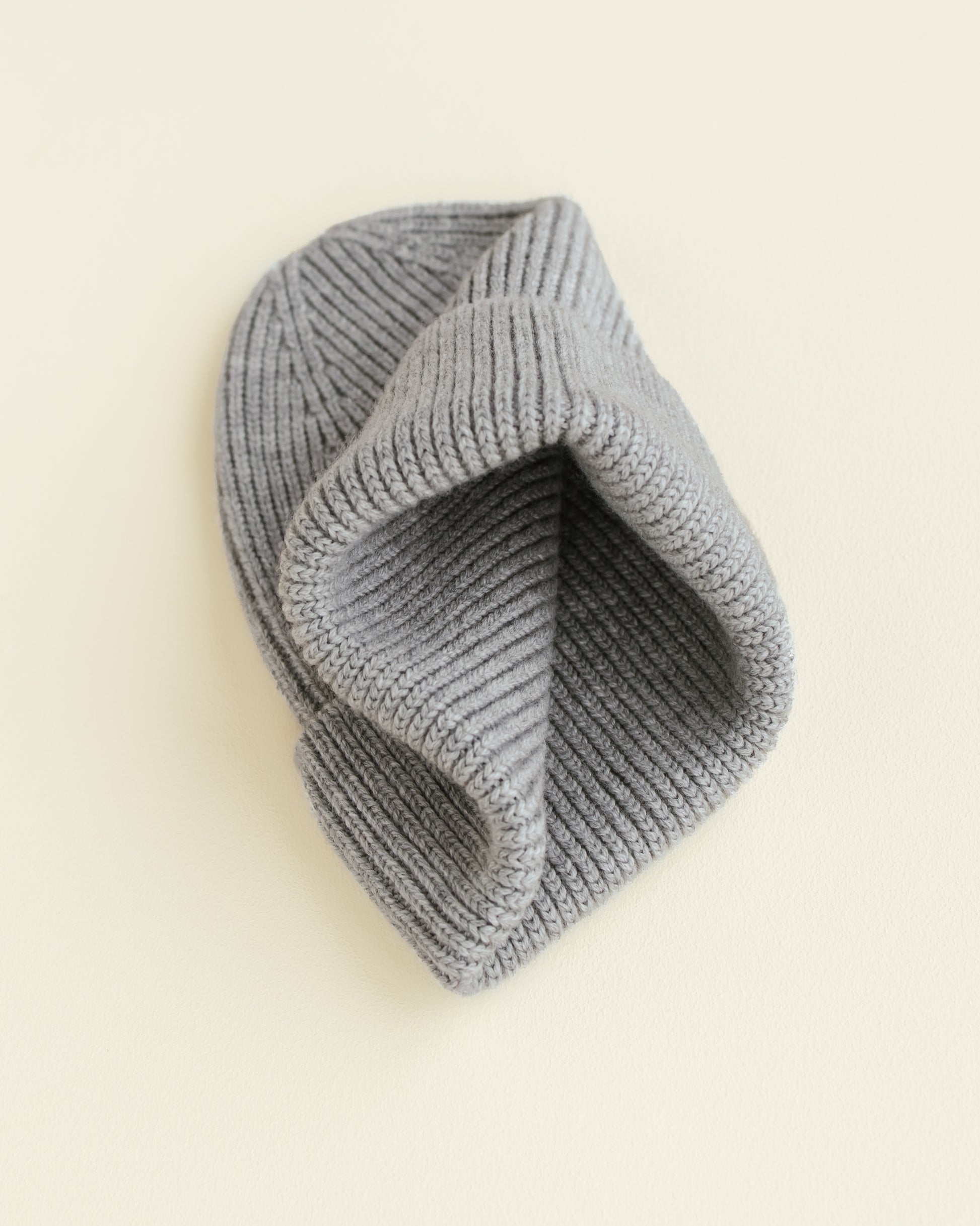 Hvid Wollen mutsje Fonzie KIDS Grey Melange