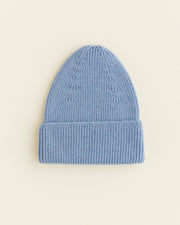 Hvid Wollen mutsje Fonzie KIDS Light Blue