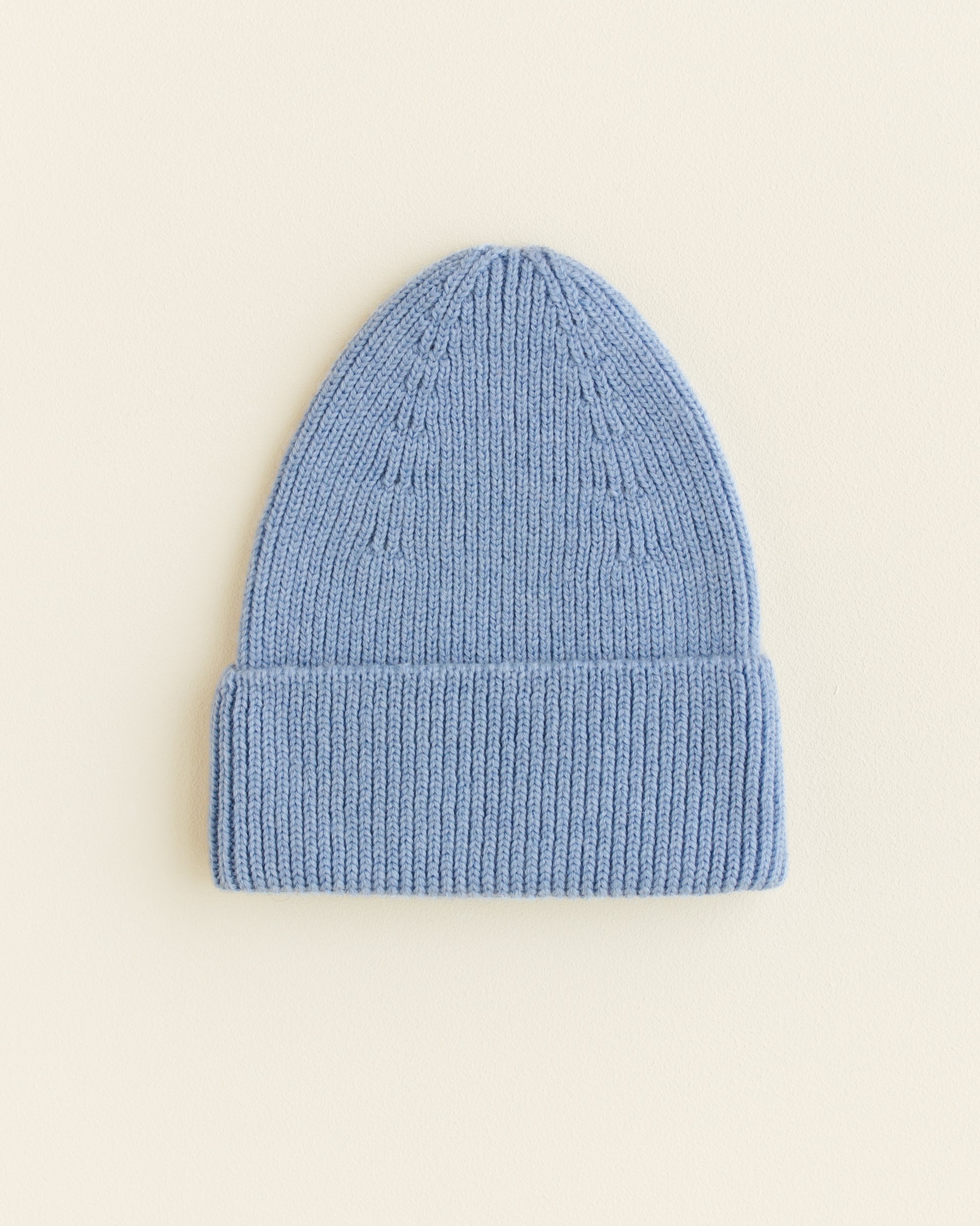 Hvid Wollen mutsje Fonzie KIDS Light Blue