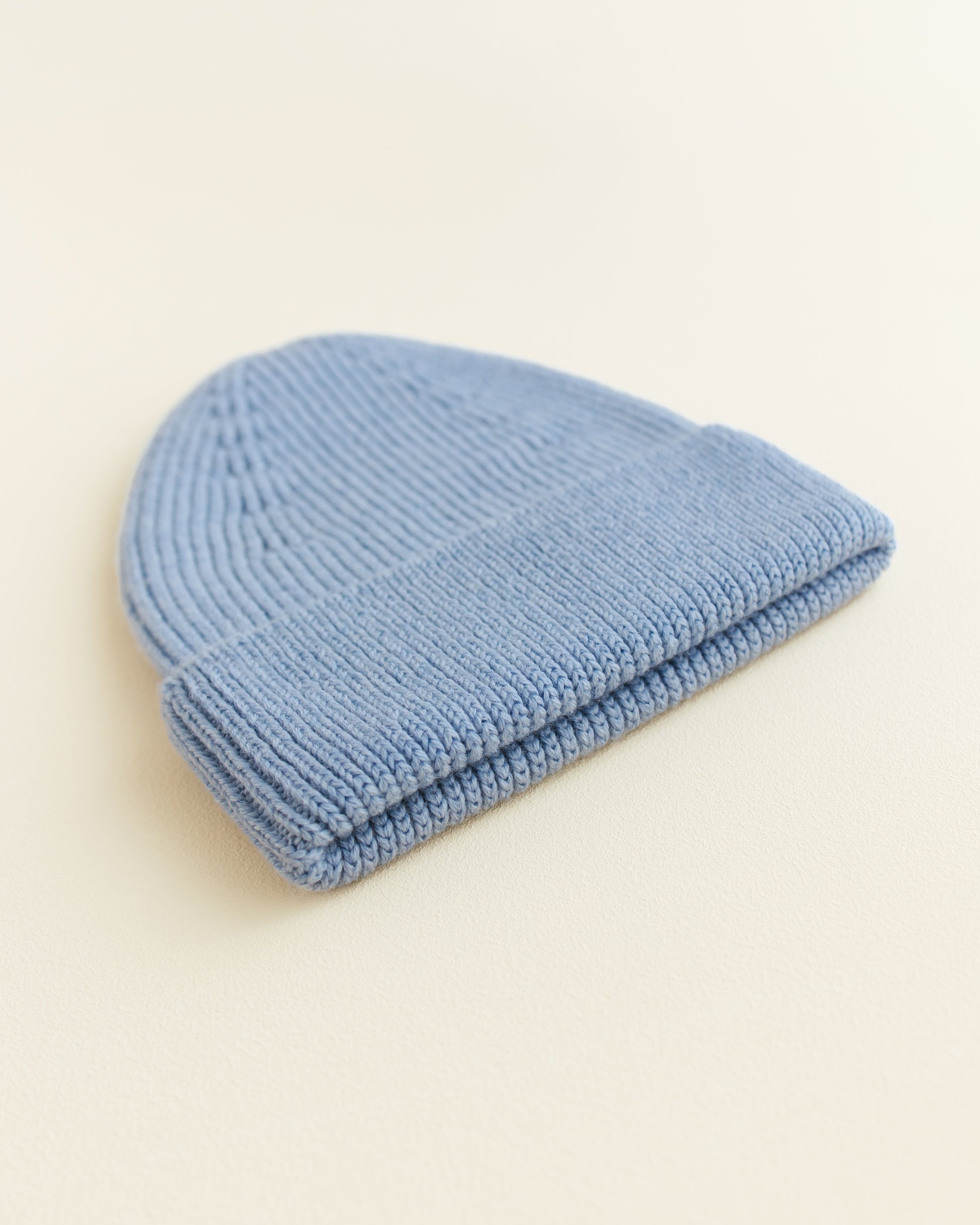 Hvid Wollen mutsje Fonzie KIDS Light Blue
