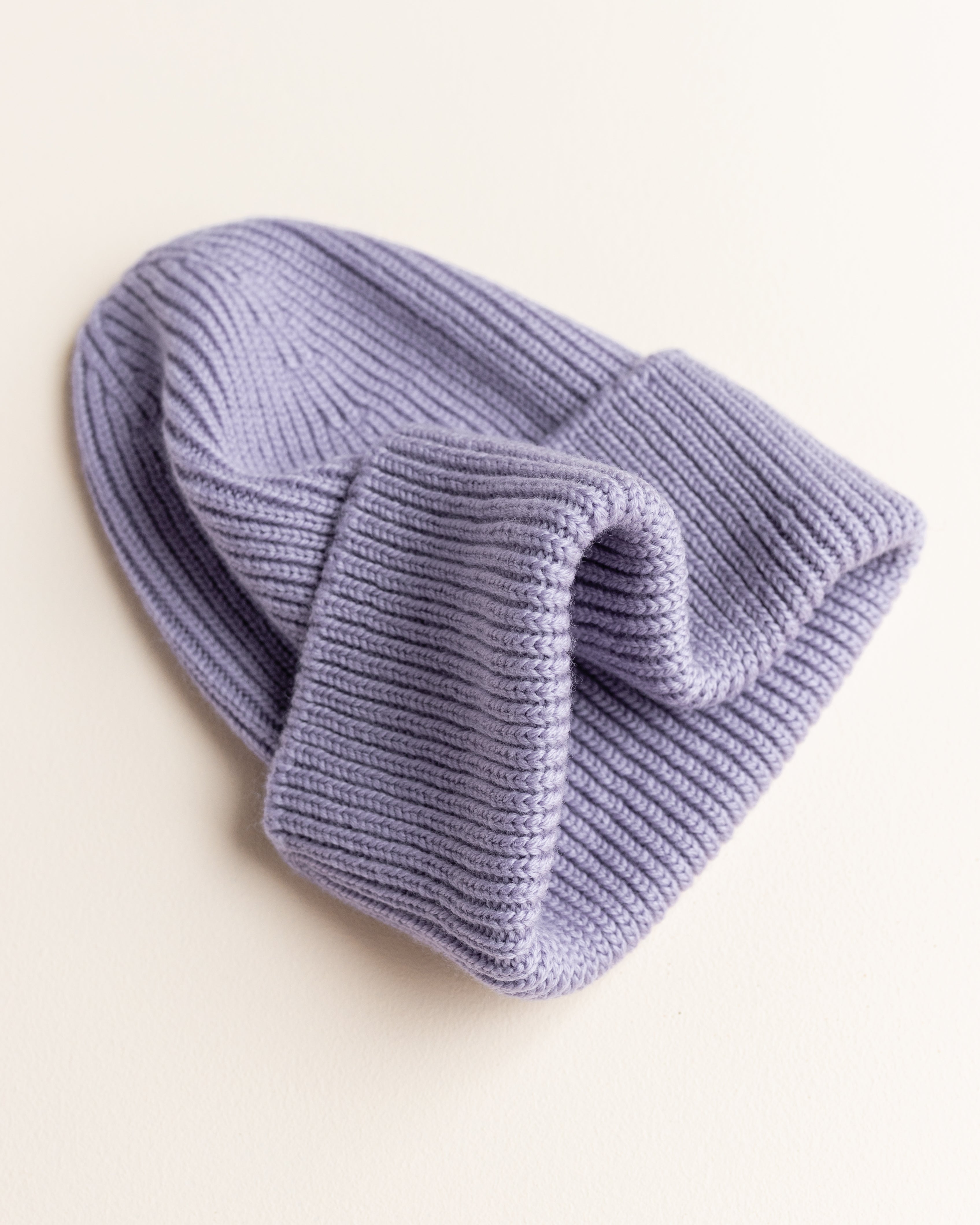 Hvid Wollen mutsje Fonzie KIDS Lilac