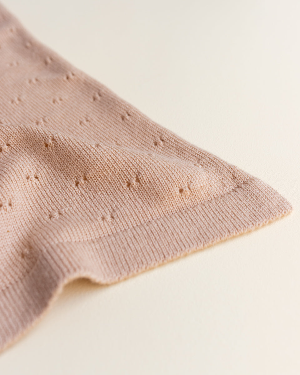 Hvid Wollen babydeken Bibi Apricot